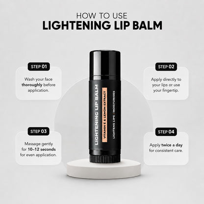Lightening Lip Balm | Vitamin E & Lemon Extract